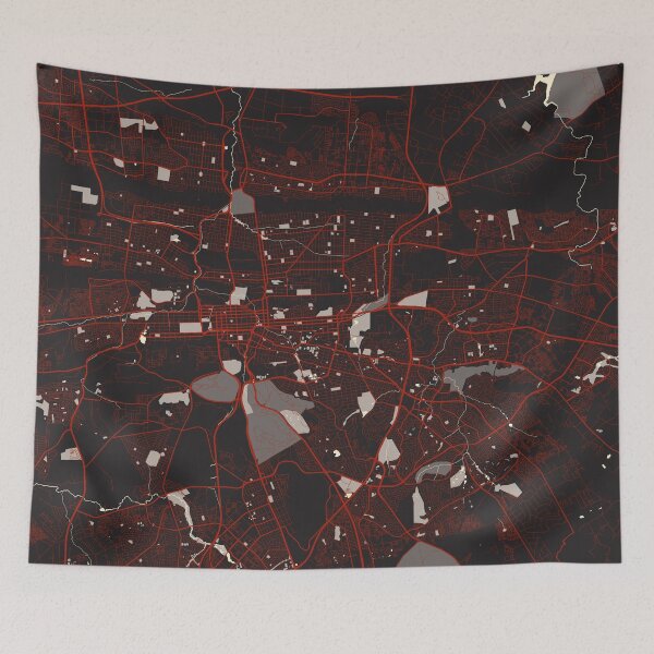 Item preview, Pretoria City Map of South Africa - Vector designed and sold by deMAP.