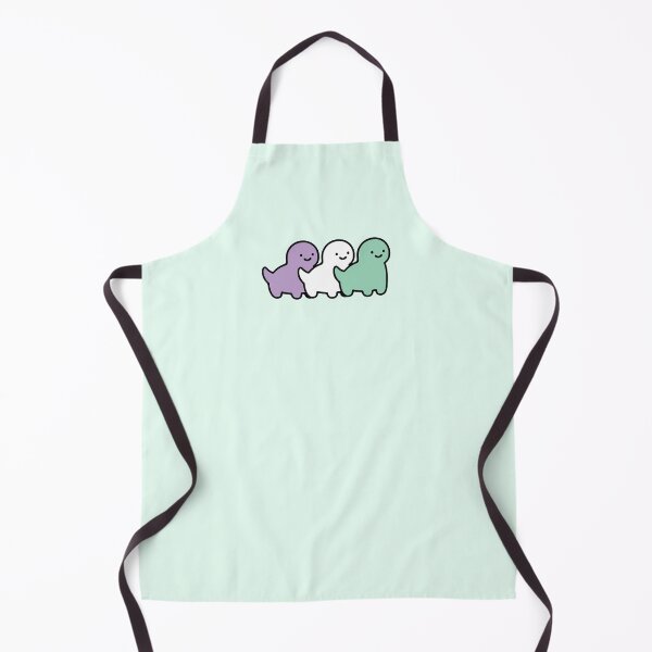 Item preview, Genderqueer Pride Chonky Dino Parade – Cute Dinosaur LGBTQ+ Flag Design designed and sold by gyenayme.
