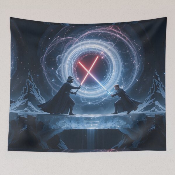 Item preview, Clash of Fates Light Versus Dark Red Blue designed and sold by ART ATTACK ZONE.