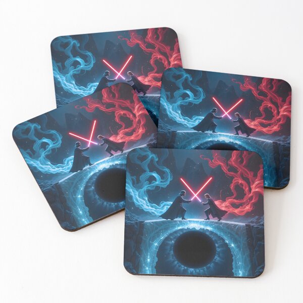 Item preview, Clash Fight Fates Light Versus Dark Red Blue designed and sold by ART ATTACK ZONE.
