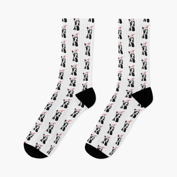 Artikelvorschau, Bullterrier mit Weihnachtsmütze entworfen und verkauft von JollyCritters.