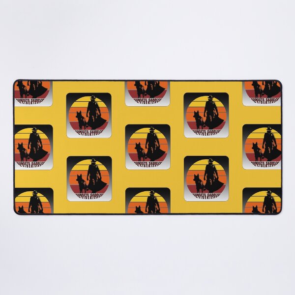 Item preview, Sunsets Saddle & Sidekicks Retro Dog and Cowboy Silhouette against a Sunset designed and sold by AM-Storefront.
