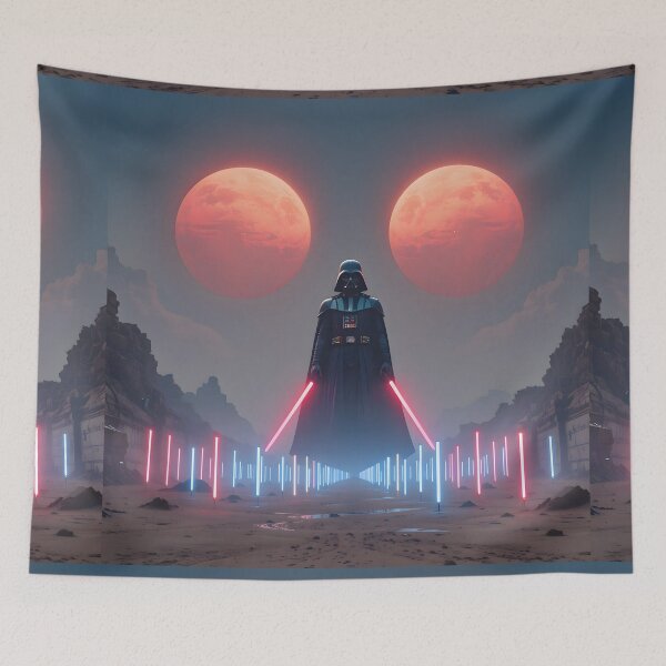 Item preview, Fly Vader Tatooine Twilight Binary Suns Star Wars  designed and sold by ART ATTACK ZONE.