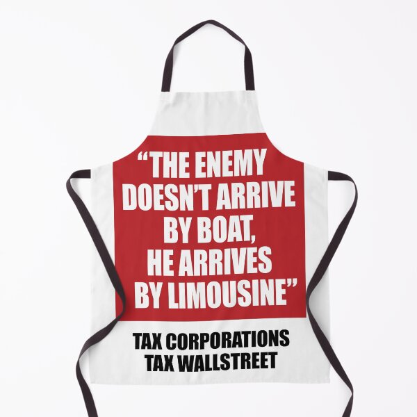 Item preview, Protest Sign: Enemy Arrives by Limousine designed and sold by Artcop's T-Shirt Emporium.