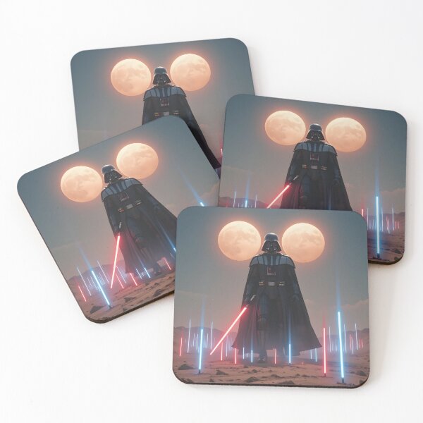Item preview, Vader Dual Blades Under Crimson Suns Moon Stars designed and sold by ART ATTACK ZONE.