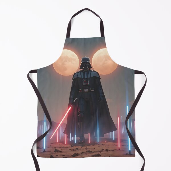 Item preview, Vader Dual Blades Under Crimson Suns Moon Stars designed and sold by ART ATTACK ZONE.