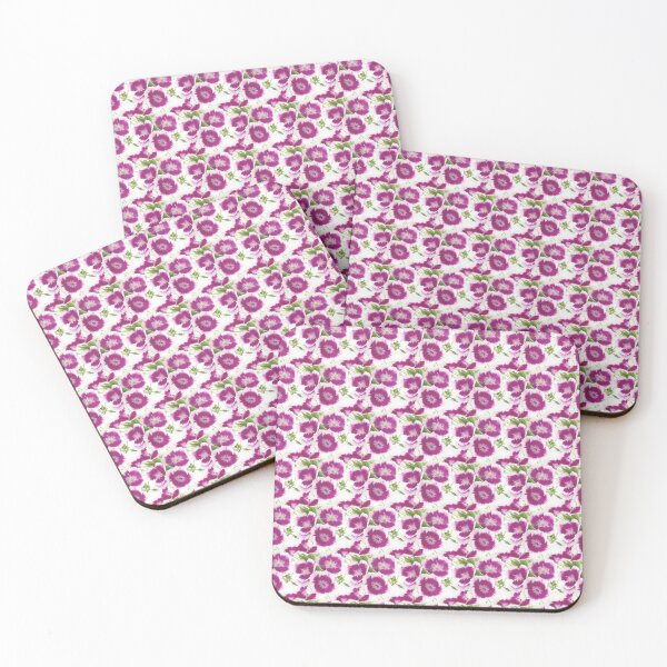 Item preview, Purple and white sweet williams pattern designed and sold by LittleBettyMakes.
