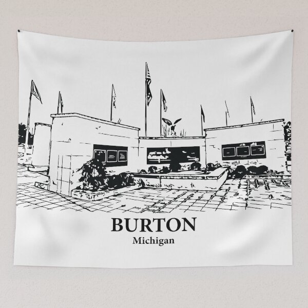 Item preview, Burton - Michigan designed and sold by Lakeric Cityscapes.