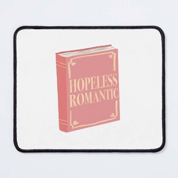 Item preview, Hopeless Romantic Book Illustration – Cute Pink Aesthetic Art for Book Lovers designed and sold by MulberryRiver.
