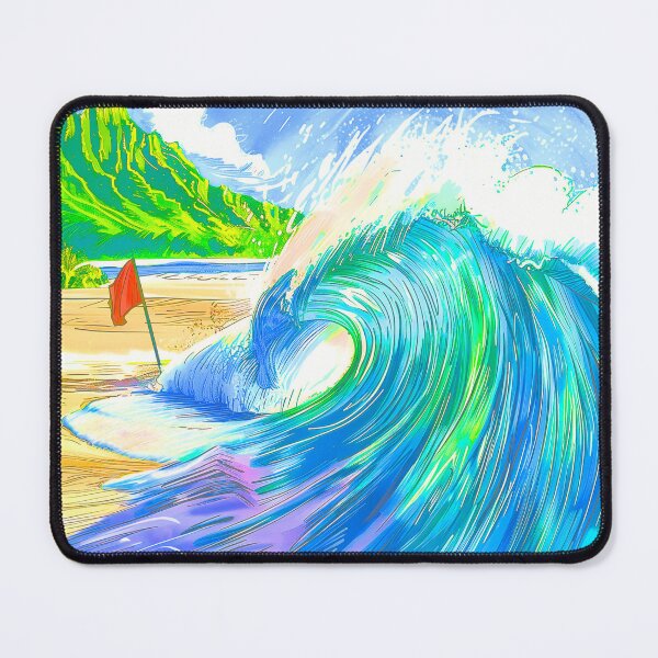 Item preview, Banzai Pipeline Surf Poster • North Shore Oahu Hawaii Surf Art • Big Wave Travel Print • Coastal Wall Decor designed and sold by HELEKAICo.