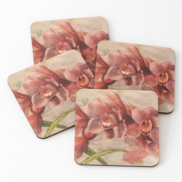 Item preview, Egg tempera Orchid painting by Adelaide artist Avril Thomas designed and sold by AvrilThomasart.