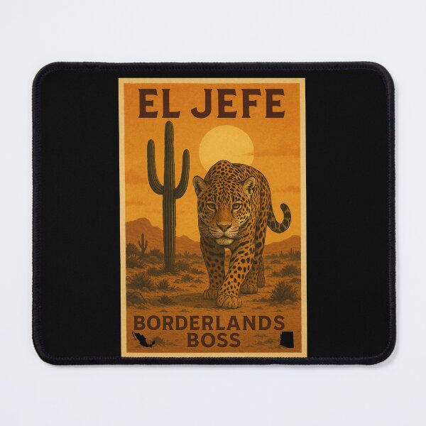 Item preview, El Jefe Borderlands Boss Arizona Jaguar designed and sold by MojaveTradePost.
