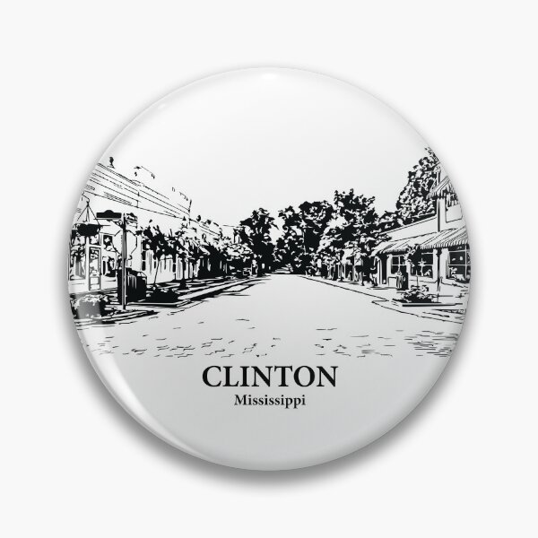 Artikelvorschau, Clinton - Mississippi entworfen und verkauft von Lakeric Cityscapes.