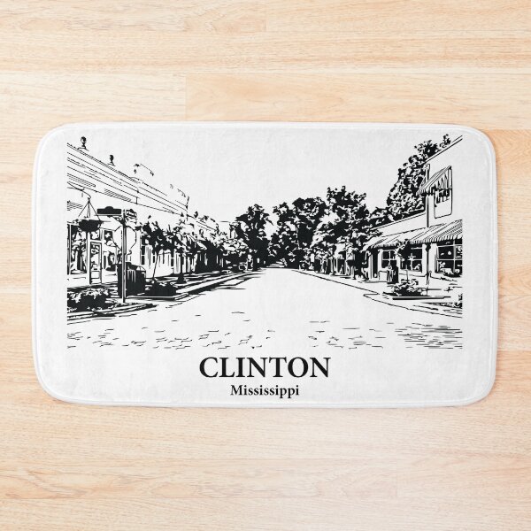 Item preview, Clinton - Mississippi designed and sold by Lakeric Cityscapes.