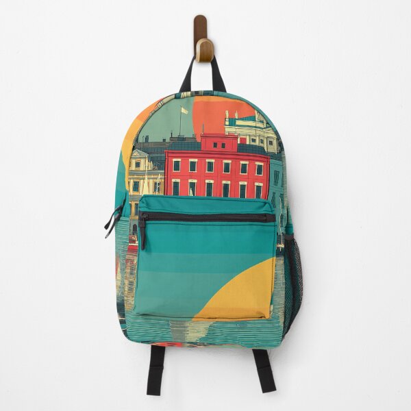 Item preview, Helsinki Finland Vintage Travel Poster | Cathedral & Harbor Retro Art designed and sold by TuncGK.