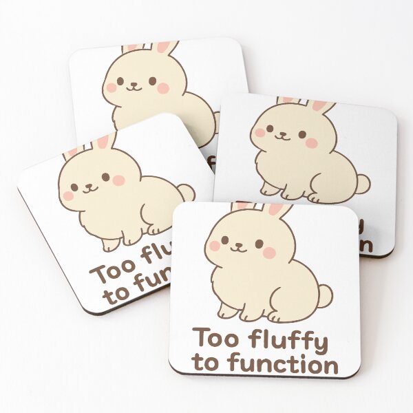 Item preview, Too Fluffy to Function - Bunny designed and sold by Pixel4bit.