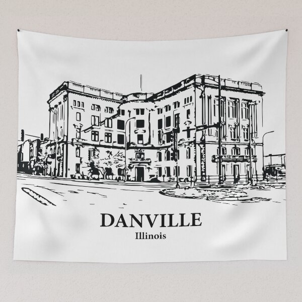 Item preview, Danville - Illinois designed and sold by Lakeric Cityscapes.