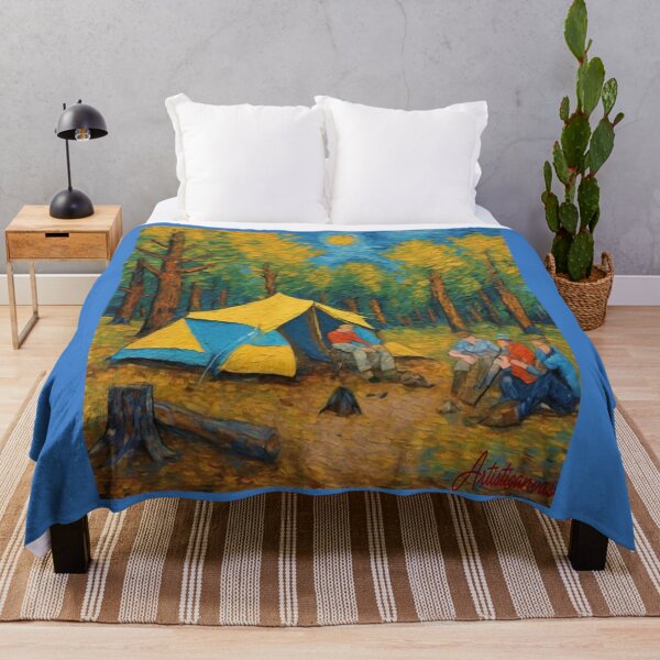 Item preview, "Harmony in Nature: Friends Around the Campfire" designed and sold by Artisticanvas.