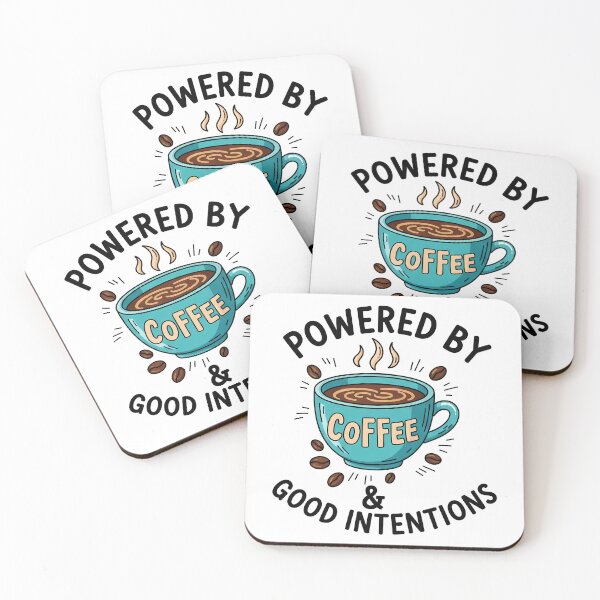 Item preview, Powered By Coffee & Good Intentions  designed and sold by k3rstman1.