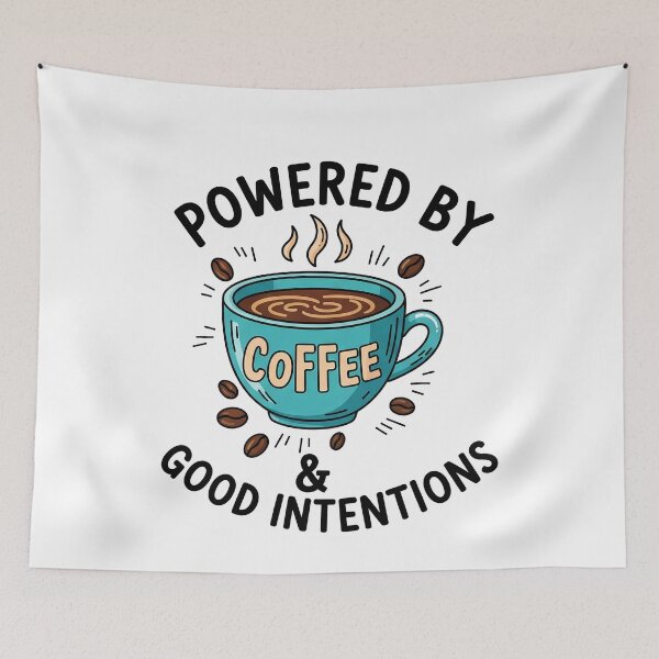Item preview, Powered By Coffee & Good Intentions  designed and sold by k3rstman1.