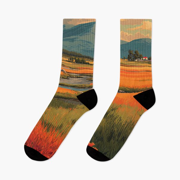 Item preview, Ylläs Finland Vintage Travel Poster | Lapland Autumn Fell Landscape designed and sold by TuncGK.
