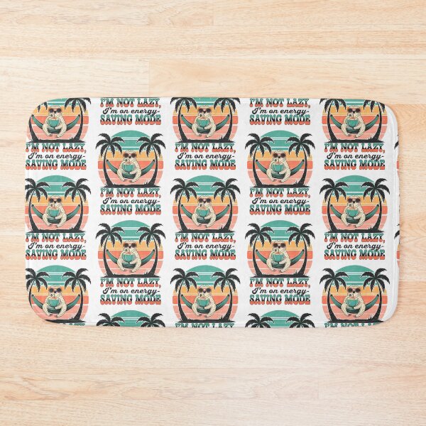 Item preview, Energy Saving Mode – Retro Sloth Beach Chill designed and sold by Taans-Creation.