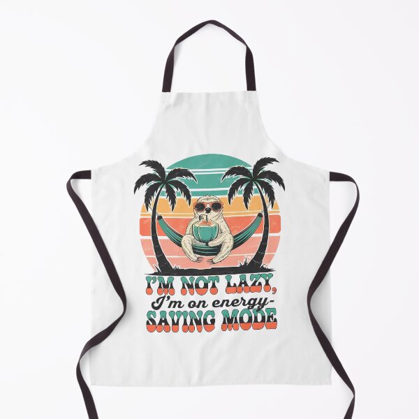 Item preview, Energy Saving Mode – Retro Sloth Beach Chill designed and sold by Taans-Creation.