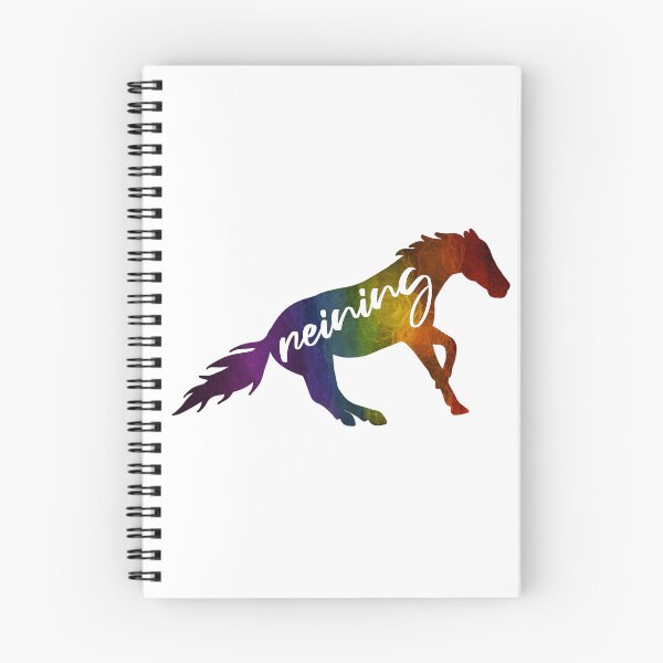 Item preview, Rainbow Reining Horse designed and sold by Trotting Hooves.