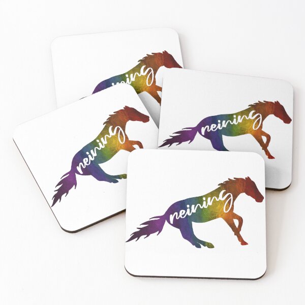 Item preview, Rainbow Reining Horse designed and sold by Trotting Hooves.