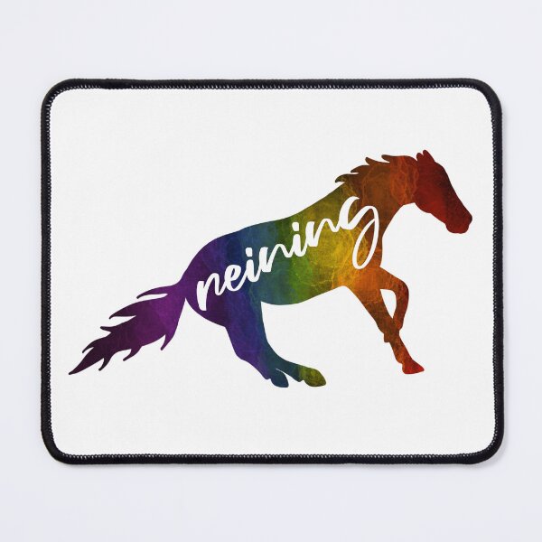 Item preview, Rainbow Reining Horse designed and sold by Trotting Hooves.