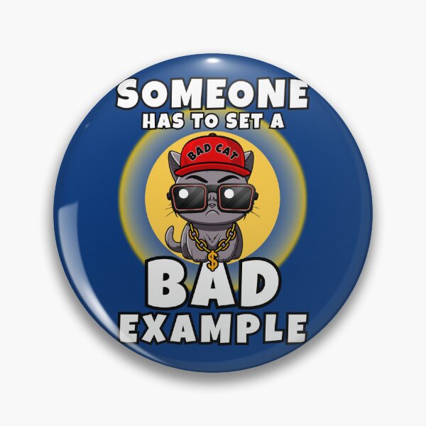Item preview, Funny cartoon Cool Cat Bad Example Frit-Tees designed and sold by Shean Fritts.
