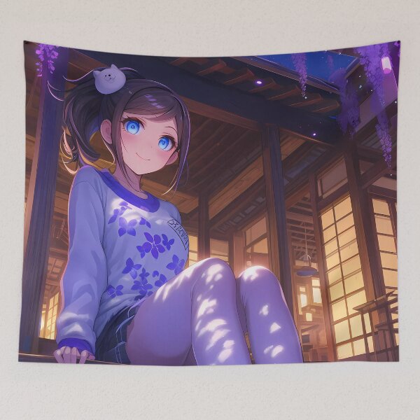 Item preview, Aoi Asahina Danganronpa Anime Wisteria Summer Night Reflection Charm designed and sold by mildaclairmo.