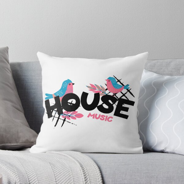 Item preview, HOUSE MUSIC  - 2 Little Birds (Black)  designed and sold by Discothreadz.