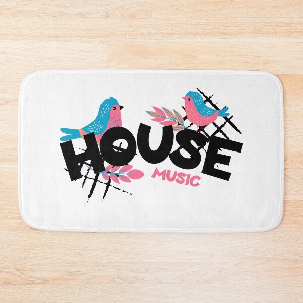 Item preview, HOUSE MUSIC  - 2 Little Birds (Black)  designed and sold by Discothreadz.