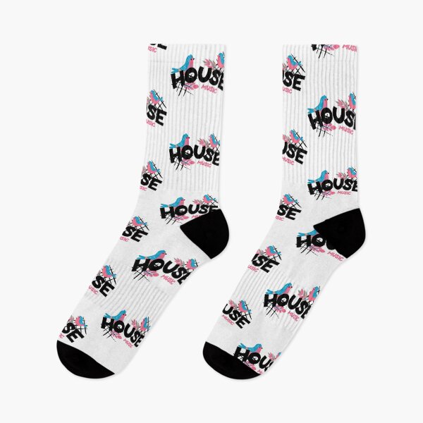 Item preview, HOUSE MUSIC  - 2 Little Birds (Black)  designed and sold by Discothreadz.