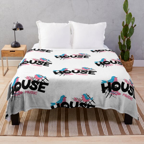 Item preview, HOUSE MUSIC  - 2 Little Birds (Black)  designed and sold by Discothreadz.