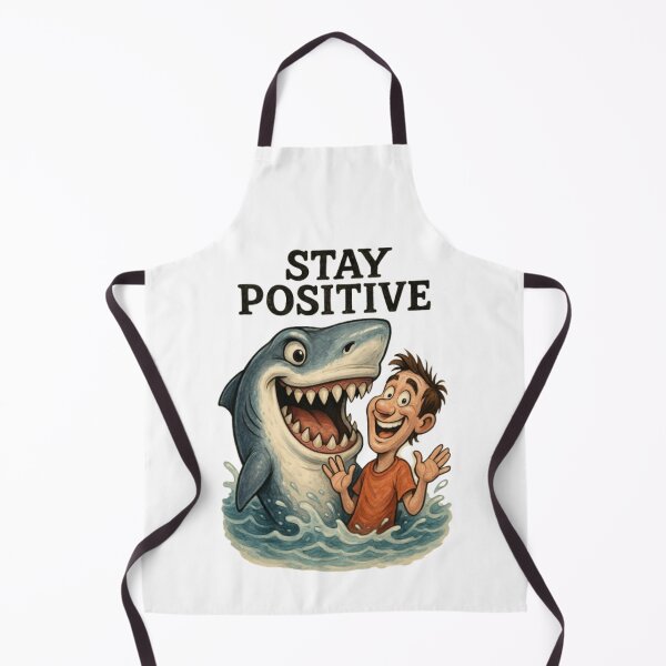 Item preview, Stay Positive Shark designed and sold by MuscleCarTs.