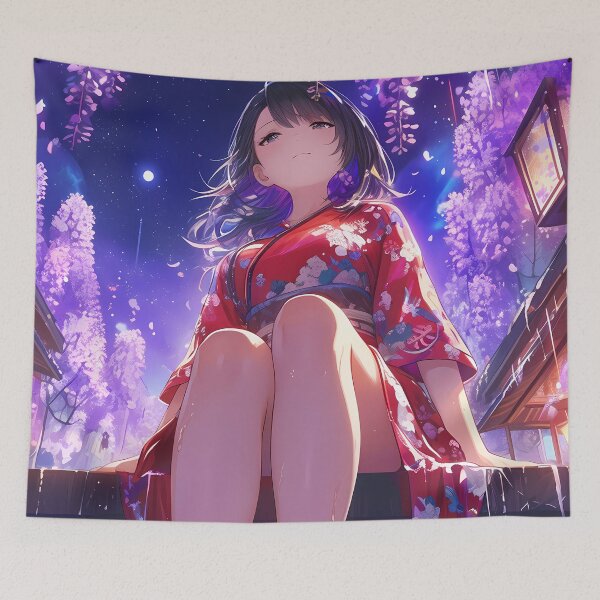 Item preview, Taihou Crimson Kimono Azur Lane Anime Moonlit Blossoms designed and sold by mildaclairmo.