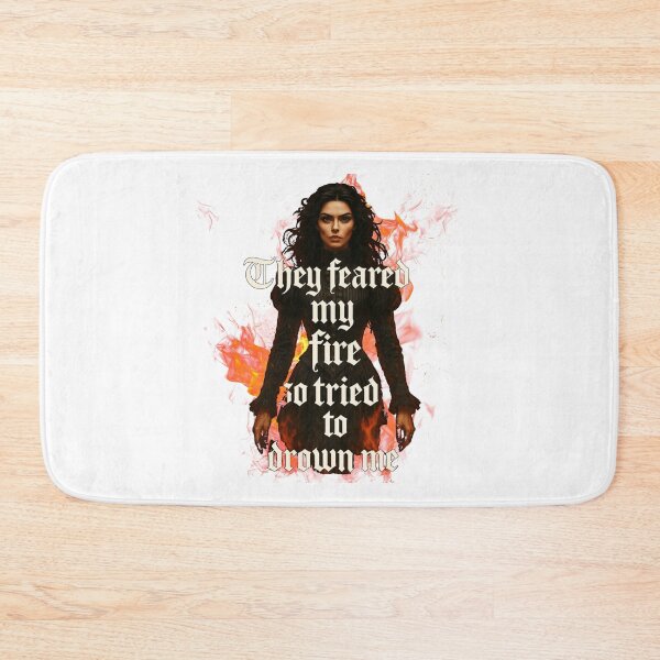 Item preview, Fire Woman Quote – Empowering Gothic Art with Flames designed and sold by JenniferCreaArte .