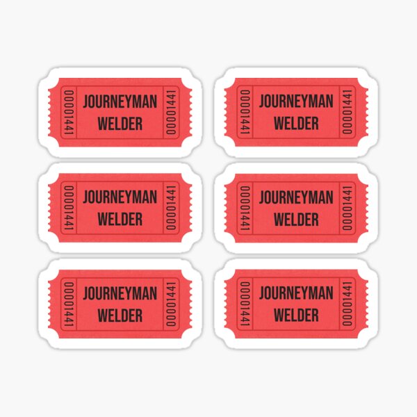 Item preview, Journeyman Welder Ticket 6-Pack designed and sold by Scaffoldhood Clothing Inc..