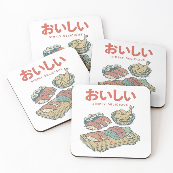 Item preview, Vintage retro design of assorted Japanese food designed and sold by Rhu Creations.