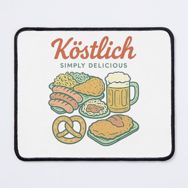 Item preview, Vintage retro design of assorted German food designed and sold by Rhu Creations.
