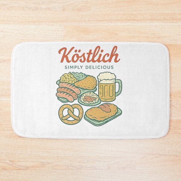 Item preview, Vintage retro design of assorted German food designed and sold by Rhu Creations.