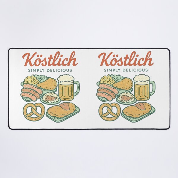 Item preview, Vintage retro design of assorted German food designed and sold by Rhu Creations.