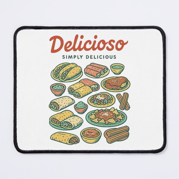 Item preview, Vintage retro design of assorted Mexican food designed and sold by Rhu Creations.