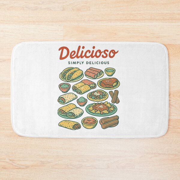 Item preview, Vintage retro design of assorted Mexican food designed and sold by Rhu Creations.