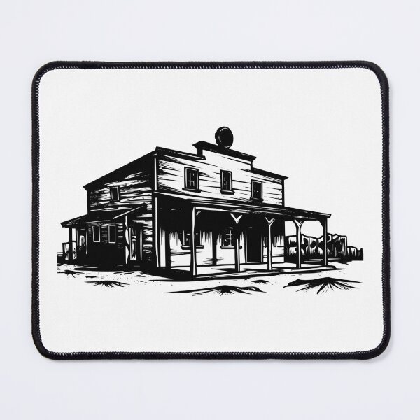 Item preview, Wild West Building Cowboy Old Saloon Bar Desert Country designed and sold by inkoutninja.