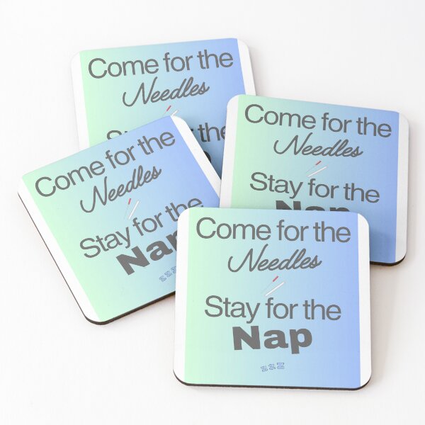 Item preview, Come for the (acupuncture) needles designed and sold by LightenUpGoods.