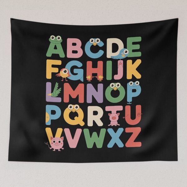 Item preview, Alphabet Animal Zoo Learning Letters Kids Boys Girls Teacher designed and sold by brynatshop.