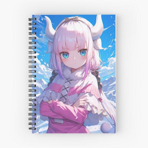 Item preview, Miss Kobayashi Kanna Kamui Dragon Maid Anime Snowy Winter Portrait Scene designed and sold by mildaclairmo.